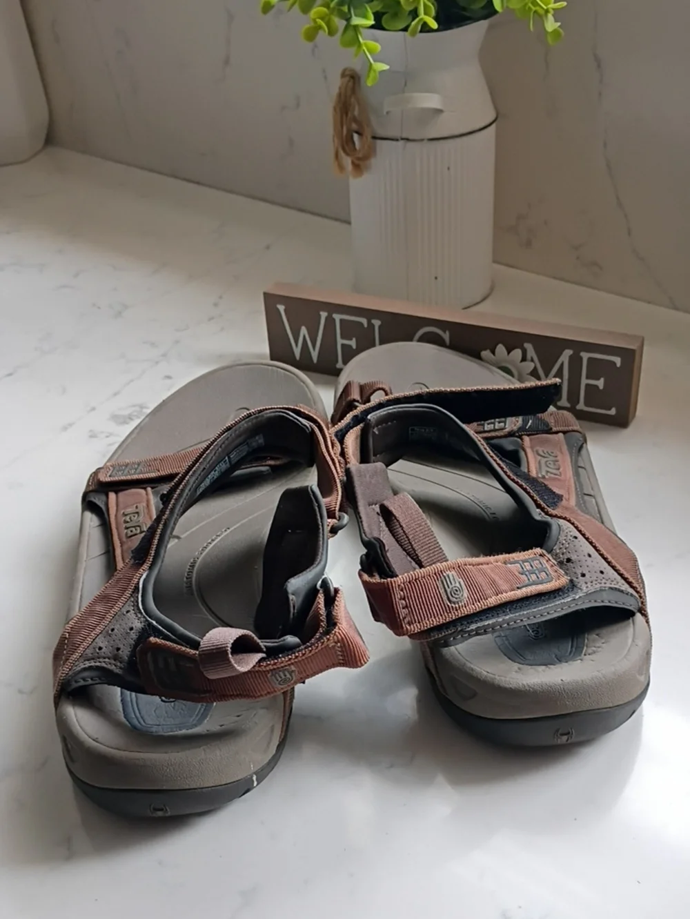 Teva Men's Brown and Gray Outdoor Sport Sandals